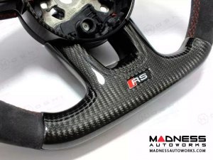 Audi RS4 Steering Wheel Lower Part - Carbon Fiber 